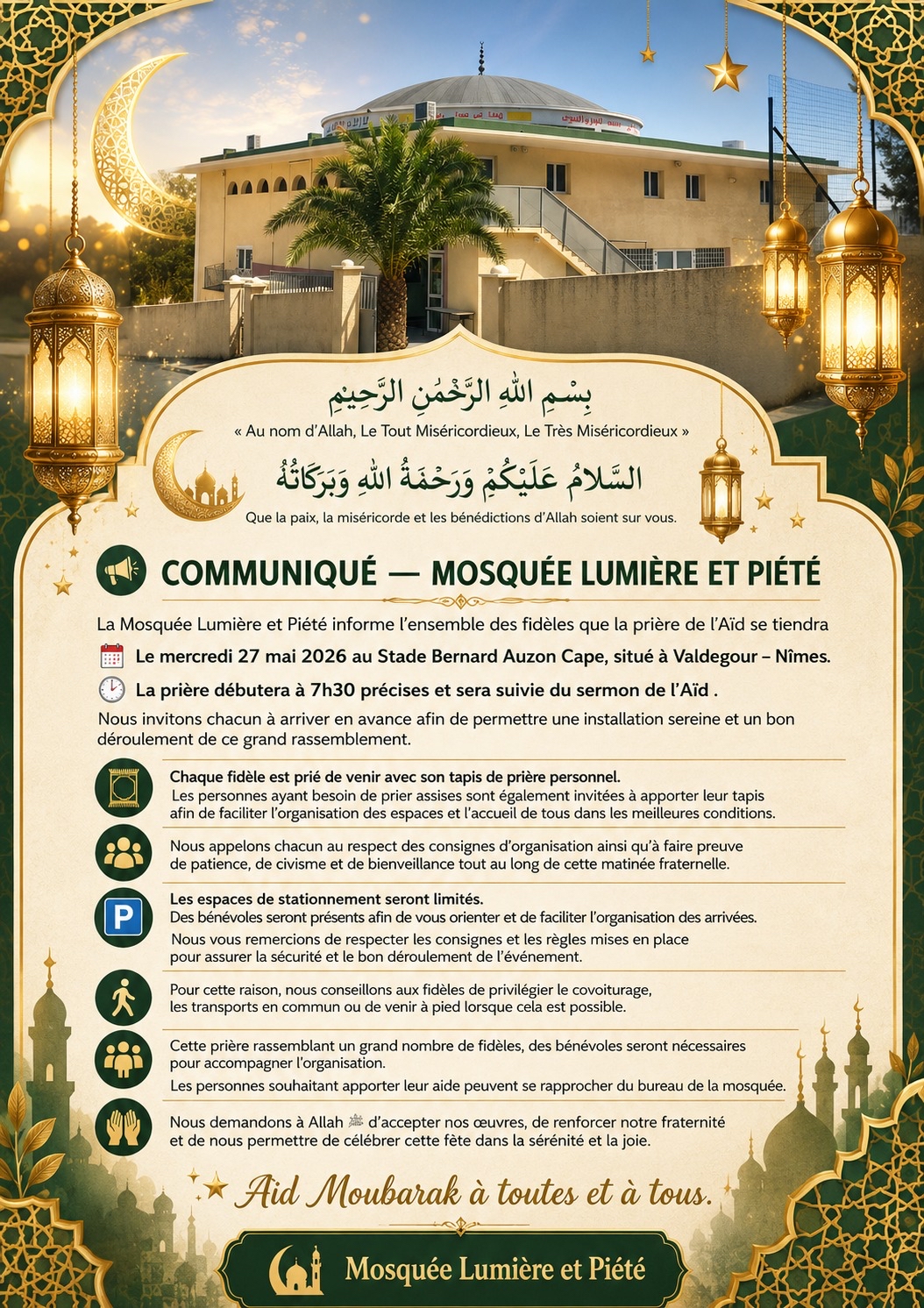 Brochure Prière de l'Aïd